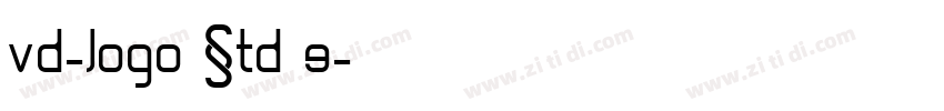 VD-LOGO Std E字体转换